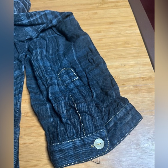 NWT Johnny Was 3J Workshop- Marissa Military Tunic in Shadow Plaid. Size S - Picture 7 of 7